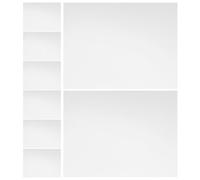 8 Pièces Patch de Réparation Mur PVC, Autocollant Vinyle Extérieur | Résistant à L’eau, Masque Trous et Fissures, pour Façade, Clôture, Surface Abîmée