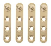8 Pièces Paumelle Porte en Cuivre, Charnière Pivot Cachée, pour