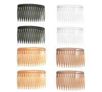 8 Pièces Peigne À Cheveux Pour Femme Peigne À Cheveux À Pince À Dents Fines Peigne À Cheveux En Plastique À 14 Dents Peigne Latéral Français Peigne À Cheveux Torsadé Accessoires De Coiffure