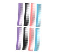 8 Pièces Peigne À Dents Larges Peigne À Cheveux De Coiffeur De Lissage Des Cheveux Fournitures De Coiffure À Dents Larges De Coiffure De Salon FRCOLOR