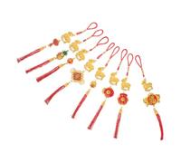 8 Pièces Pendentif Suspendu 2027 Année Chèvre, Décoration Nouvel an | Ornement Compact en Polyester et Plastique, pour Bonsaï, Portes, Petits Espaces et Crémaillère Festive Traditionnelle