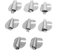 8 Pièces Pied Ourleur en Acier Inoxydable, Argenté | Accessoire, Couture Précise des Bords, Usage Débutant et Bricolage, Réparations Textiles