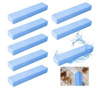 8 Pièces Pierre Ponce Brosses de Nettoyage, Pierre Abrasive Crepiere Brosse Nettoyage Salle de Bain, Toilettes Pierre Ponce Naturel Bloc de Nettoyage, Ensemble de Pierres Ponce pour Pied, Cuisine