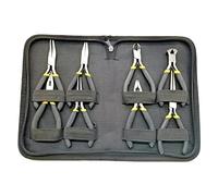 8 Pièces Pince Ensemble Long Nez Avec Dents Mâchoire Plate Ronde Aiguille Incurvée Diagonale Nez Fil Fin Coupe Outils De Coupe De Verrouillage Clé À Tuyau Pinces