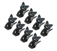 8 Pièces Pince pour Fermer les Sachets Chat Noir Clips Multiusage
