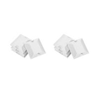 8 Pièces Plot Routier Réfléchissant en Plastique ABS Blanc | Structure Surélevée à Vis, Surface Réfléchissante, Usage Extérieur, Zones de Travaux et Limites