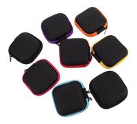 8 Pièces Pochette de Rangement en Eva, Anti-nœuds et Perte | Format Compact, Protège Écouteurs et Câbles, Style Moderne, Usage Quotidien, Voyage, Bureau Couleur Aléatoire