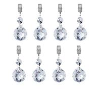 8 Pièces Poids de Nappe en Cristal Lourd Cintres de Poids Pendentifs pour Rideaux de Maintien Rideaux de Douche Jardin