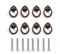 8 Pièces Poignee de Meuble Vintage, Poignée de Meuble Ancien Poignées de Tiroir Antique, Alliage de Poignées Meubles avec Vis, Poignée Tiroir Vintage pour Aux Portes FenêTres Armoires Tiroirs Cuisines