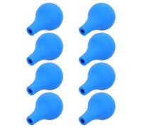 8 Pièces Poire de Pipette en Silicone Bleue, 10 Ml | Prise en Main Confortable, Volume Constant, Entretien Facile, pour Pipettes en Verre et Compte-gouttes