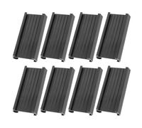 8 Pièces Porte-étiquette PVC Transparent Noir | Marquage D’inventaire Rapide, Mobile, pour Bacs Textiles et Rails Tubulaires, Usage Bibliothèque