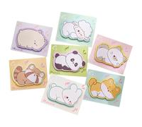 8 pièces Post-it Sticky Notes, 30 Feuilles par Bloc, Pense-bête d'animal de Dessin Animé, Notes Super Adhésives pour Prise de Notes et Listes de Tâches