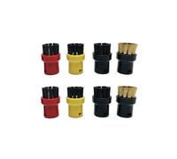 8 Pièces pour Ensemble de Chiffons pour Balai Vapeur pour avec Brosses en Nylon et en Cuivre pour un Nettoyage en Profondeur