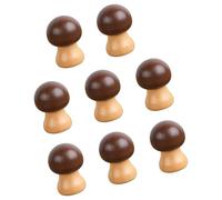 8 pièces présentoir de mémo de note de champignon organisateur de carte en bois de bureau pour la décoration de bureaux et l ' organisation de bureau joli propriétaire de note de champignon