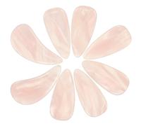 8 Pièces Protège-ongles de Guzheng en Résine Celluloid Rose | Double Arc Bilatéral, Ajustement Sûr, Débutants et Cours de Musique, Prêt pour Pratique