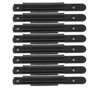 8 Pièces Récepteur de Ceinture Mural, Accessoire de Barrière Noir | Plastique, Point D’ancrage Visible et Directionnel, pour Événements Temporaires et Écoles, 65g