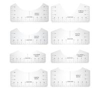 8 Pièces Règle de Centrage pour T-shirts, Outil de Mesure Pvc