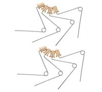 8 Pièces Ressort de Rechange pour Tabouret de Pêche, Bouton V | 2, 2 X 0, 3x0, 3 Pouces, Clips pour Pied de Chaise, Usage Camping et Sorties en Plein Air