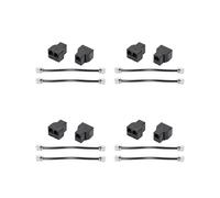 8 Pièces RJ11 Répartiteur de Câble Téléphonique 15 cm Câble 6P4C 2 Adaptateur Répartiteur de Câble Téléphonique