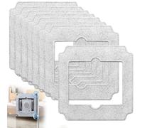 8 Pièces Robot Laveur de Vitre Nettoyage Chiffons, Laveur Vitre Chiffons pour ECOVACS Winbot Mini, W-CC02-0012, Microfibre Serpillère Rechange Kit pour Ecovacs Winbot Robot, Lavables Lingette