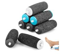 8 Pièces Rouleaux de Remplacement Rape Pieds Rouleaux les têtes Electrique Râpe Pierre Ponce Recharge pour Pedicure 4 Types de Rugosité pour Scholl Velvet Smooth, Noir
