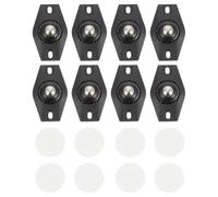 8 Pièces Roulette Adhésive, Support Mobile Pivotant | Acier et Plastique Abs, Installation sans Perçage, Roulement Silencieux 360°, pour Petits Meubles et Conteneurs