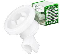 8 Pièces Roulette Lave Vaisselle Ø 23 mm pour Panier Supérieur avec Code Original 424717 00424717 pour Bosch pour Balay 00918037 pour Quelle 481252878025 C00481565 pour Whirlpool - ONIX TECH