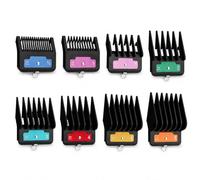 8 Pièces Sabot Tondeuse pour Panasonic ER-GP84/ER-DGP84 2022-2026+ | 1.5-25 mm Couleur Codée | Usage Maison et Barbier | Peigne Guide de Coupe | Clip Métallique | Accessoire de Remplacement