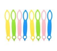 8 Pièces Sangle de Poignée pour Bouteille d'eau en Silicone | Grip Souple à Design Élastique, Prise Sûre Anti-glisse, Accessoire Outdoor pour Sport et Marche