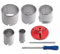 8 Pièces Scie-Cloche Ensemble De 32 Jusqu'À 83 MM Foret Tuile Trépan Forage