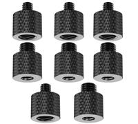 8 Pieces Screw Adapter, 1/4 Male to 3/8 Female and 3/8 Male to 1/4 Female for Camera Tripod, Camera Screw Adapter Thread for Tripod Lamp, Monopod, Bracket