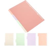8 Pièces Séparateur de Classeur A5 Papier Onglets Détachables | Indexation, Écriture sur Onglets, Séparation des Documents, Référence Pratique pour Classeur à Feuilles Mobiles