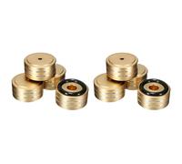 8 Pièces Séries 40X20mm Aluminium HIFI AMP Haut-Parleur Support D'Isolement Platine Vinyle DAC Coussinet de Pieds (Or)
