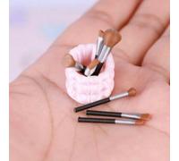 8 pièces/set Mini modèle réaliste miniature, set de pinceaux de maquillage, petite décoration, 1/6, 1/12 accessoires de maison de poupée, décoration, accessoires de maison de modèle, accessoires de ph