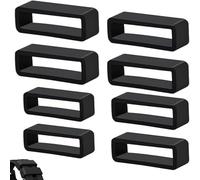 8 Pièces Silicone Bracelet De Montre Boucle, Passant De Bracelet De Montre En Silicone, Boucles De Rechange En Caoutchouc, Anneau De Fermeture De Rechange, Support De Retenue Bagues De Fixé Sécurisées