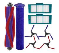 (8 Pièces) Spot+Scrub AI Pièces de Rechange Compatibles avec l'aspirateur Robot Dyson Spot+Scrub AI, 1 Brosse Rotative, 1 Serpillère Rotative, 4 Brosses Latérales, 2 Filtres HEPA, Kit d'accessoires