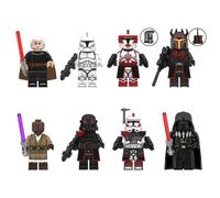 8 pièces star wars mini amovible soldat empire commandant légion bloc poupée jouets enfants