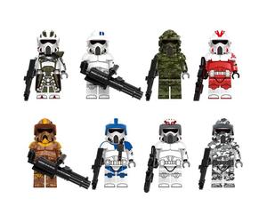 8 pièces star wars mini figurine action garde blocs de construction jouet - Scouts - combat figure assemblée - jouets amusants-Convient comme cadeau et Collection