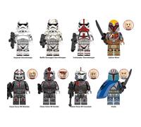 8 pièces Star Wars - Mini figurines à construire - Micro Universe -Sabine Hunt Huaixing, soldat d'assaut - Construction jouet Pour Enfans-Convient pour une collection ou comme cadeau