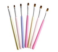 8 Pièces Stylo pour Nail Art en Nylon, Bois et Alliage de Zinc | Salons Professionnels et Apprentis, Design Simple et Pratique, Créez des Motifs Ongles