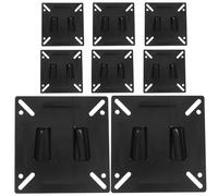 8 Pièces Support Mural Robuste 14-24 Pouces en Fer, Noir | Rotation Multidirectionnelle, Profil Fin et Maintien Sûr, pour Moniteurs, Cadres Photo Numériques, Maison