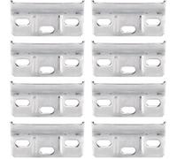 8 Pièces Support Rail Armoire, Rail de Suspension Fixation Plaque Support placards Meubles, pour Suspension Armoire Penderie