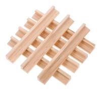 8 Pièces Supports De Dominos En Bois Plateaux De Domino Organisateur Accessoires De Table Fourniture De Domino Jumbo Présentoir De Domino Supports De Domino Bricolage Cartes De