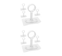 8 Pièces Supports de Tringle à Rideaux Auto-adhésifs sans Perçage | Abs, Pose Discrète et Moderne, Soutien Adhésif Solide, pour Cuisines et Appartements en Location