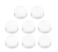 8 Pièces Tampon à Ongles en Silicone Transparent, Tête Remplaçable | Outil Léger pour Manucure, Usage en Salon de Beauté, pour Plaques de Stamping et Élèves