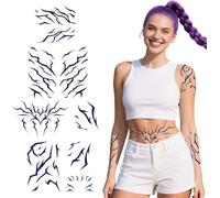8 Pièces Tatouage K/pop Demons Hunter, Anime Cosplay Accessoires, Pour Garçons Filles Adolescents Fans Fête Halloween Vacances Événements