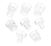 8 Pièces Tête de Rechange Plastique pour Machine Faciale à Oxygène et Eau | Interface 1,65cm, Formes Variées à Installer par Pression, Lot Compact pour Spa et Voyage