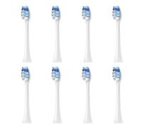 8 Pièces Têtes De Rechange Compatibles For Colgate Glint 1 Brosse À Dents Électrique Remplacement Têtes De Brosse À Dents Accessoires Couleur Blanche(8pcs Soft Care)