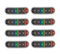 8 Pièces Thermomètr Auto-Adhésif Thermomètre de Cuisine Outil de Mesure de la Température