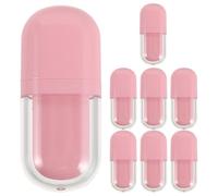 8 Pièces Tube de Gloss à Lèvres Rechargeable 3ml Ovale | Flacon Vide, Usage Maison et Voyage, Protection de Fraîcheur, Application Facile, Format Portable